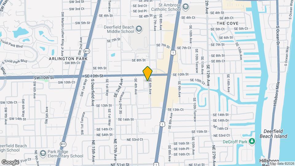 1001 SE 6th Ave Mapa y Detalles de la Ubicación