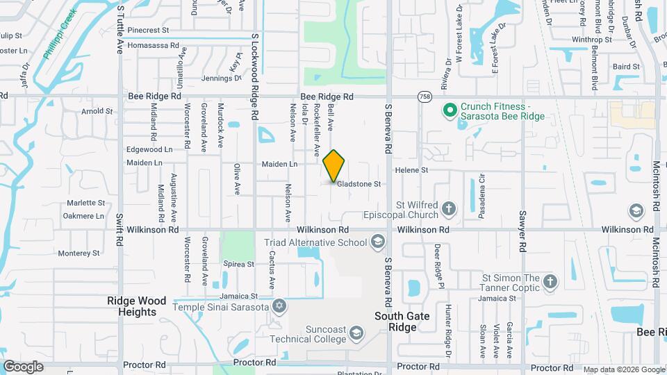 3406 Gladstone St Map and Location Details