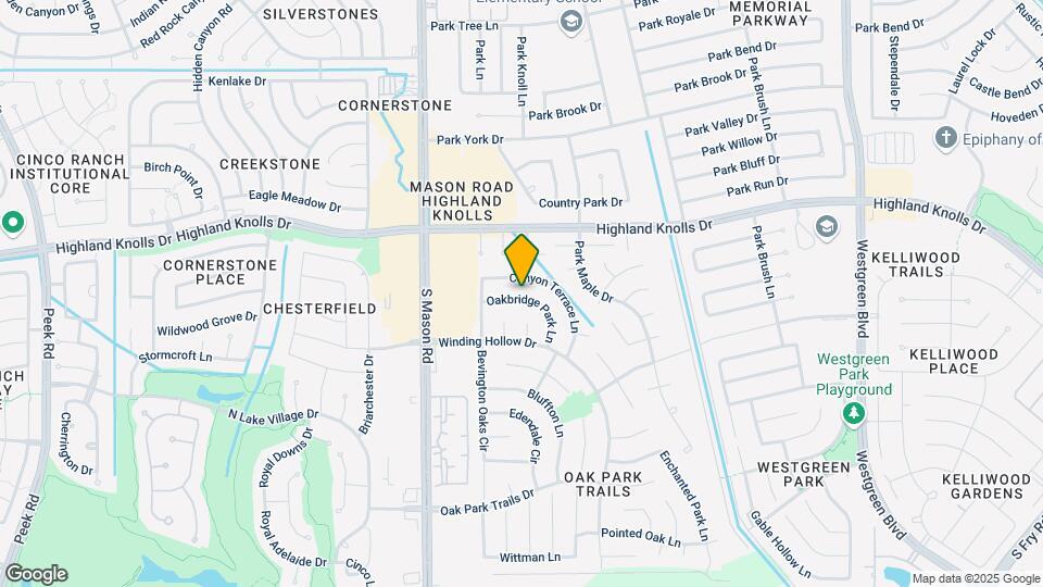 21706 Oakbridge Park Ln Map and Location Details