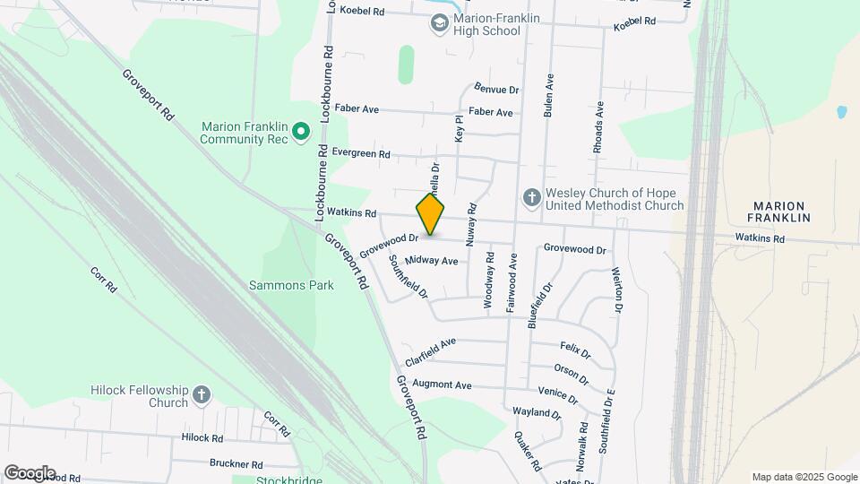 1261 Grovewood Dr Map and Location Details