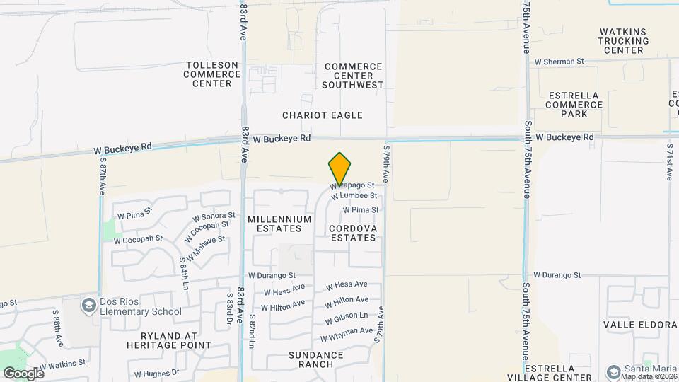 8014 W Lumbee St Map and Location Details