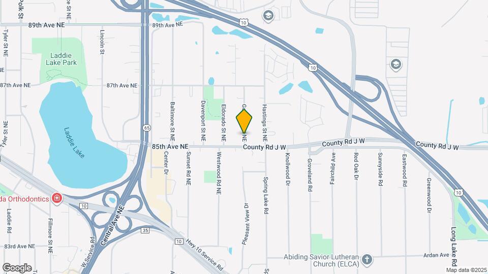 8502 Goodhue St NE Map and Location Details