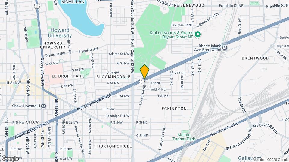 45 Rhode Island Ave NE Mapa y Detalles de la Ubicación