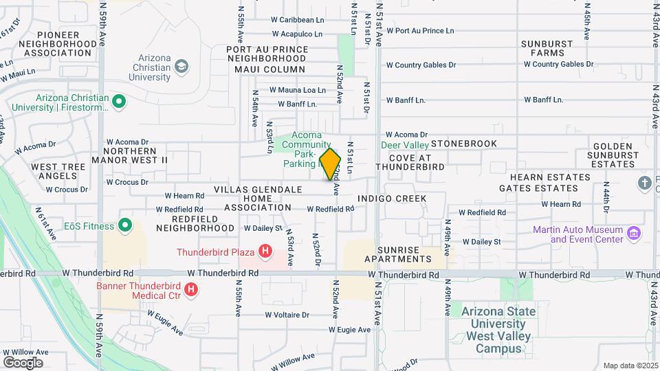 5205 W Crocus Dr Map and Location Details