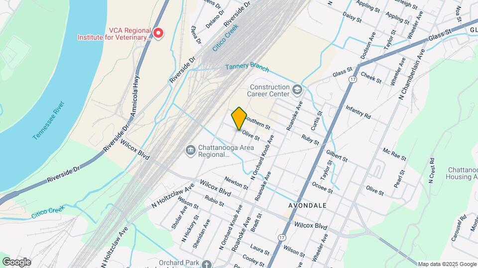 1702 Olive St Map and Location Details