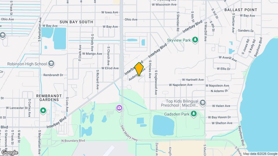 3625 Bay Heights Way Map and Location Details