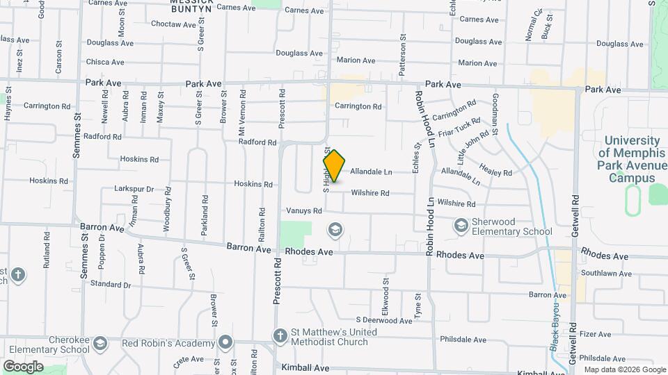3512 Wilshire Rd Map and Location Details