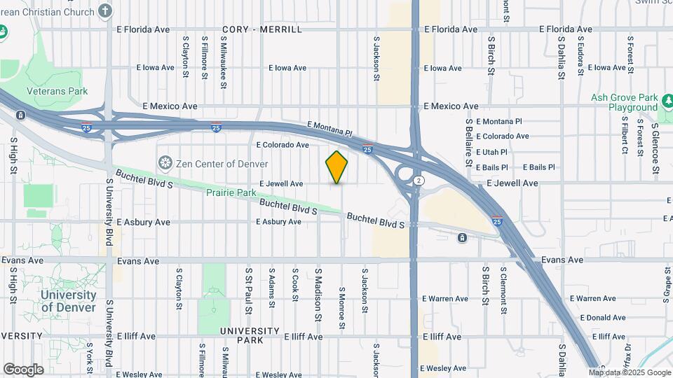 3550 E Jewell Ave Map and Location Details