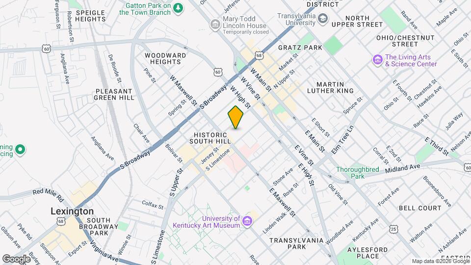 261 S Limestone Map and Location Details