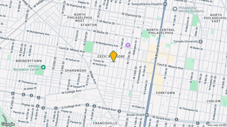 1618 N Gratz St Map and Location Details