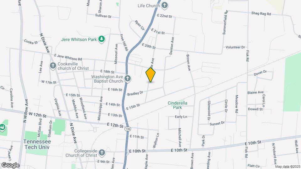 1627 N Maple Ave Map and Location Details