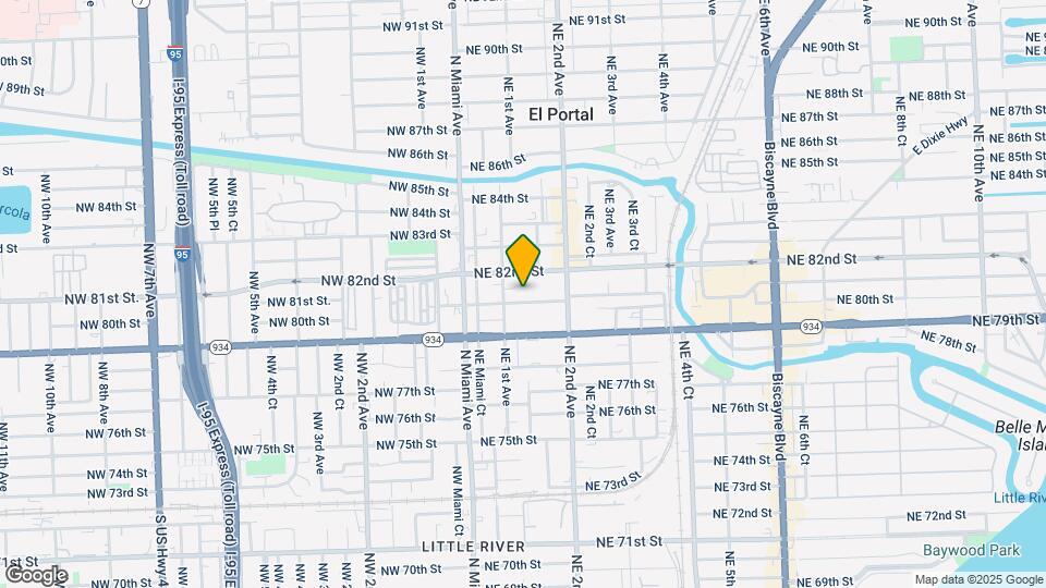 135 NE 80th Terrace Map and Location Details
