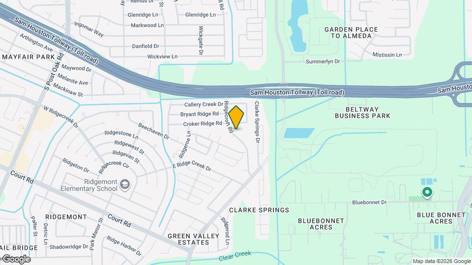 15821 Ridgecroft Rd Map and Location Details