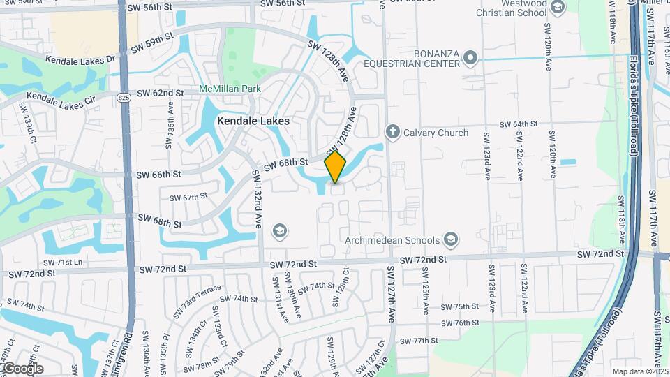 12950 SW 66th Terrace Map and Location Details