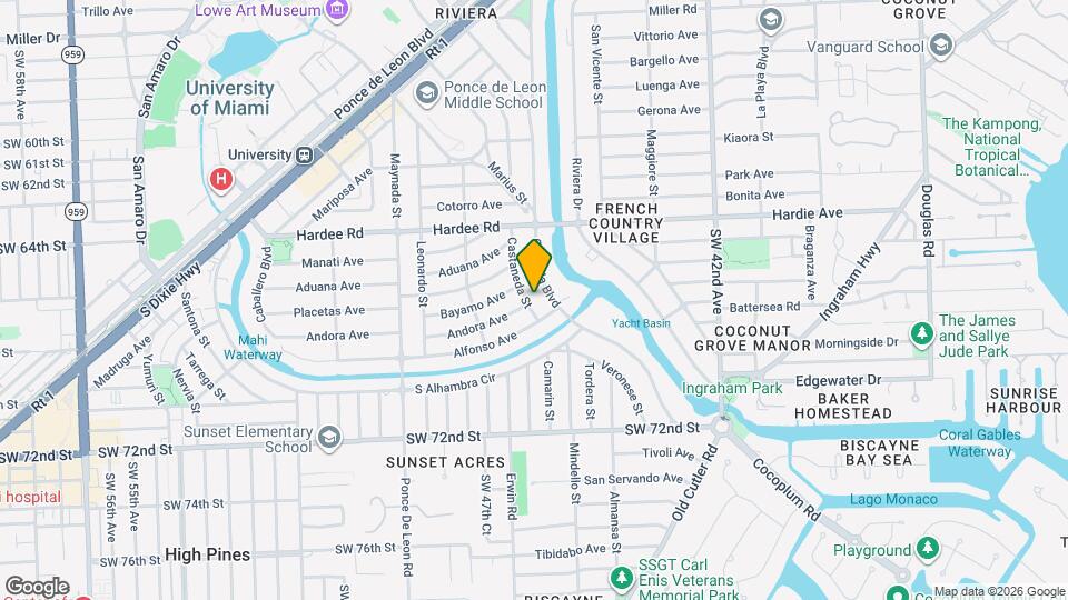 6517 Castaneda St Map and Location Details