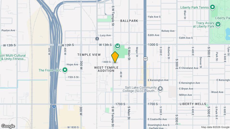 1417 S West Temple Map and Location Details