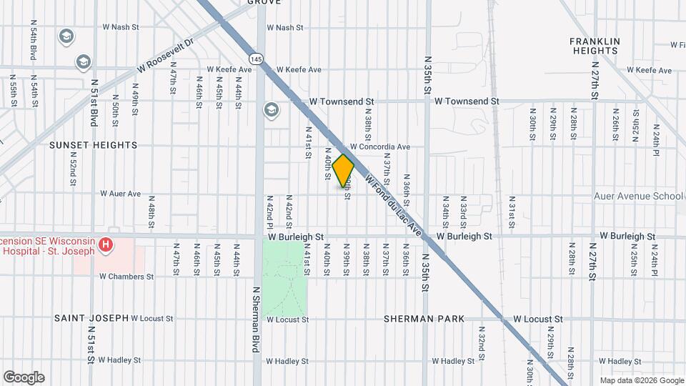 3201 N 39th St Map and Location Details