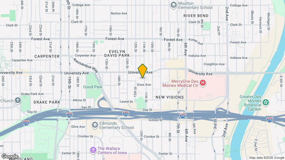 1168 11th St Map and Location Details