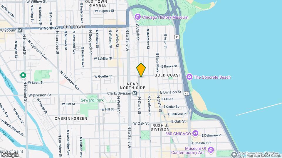 1255 N Sandburg Terrace, Unit 1907E Map and Location Details