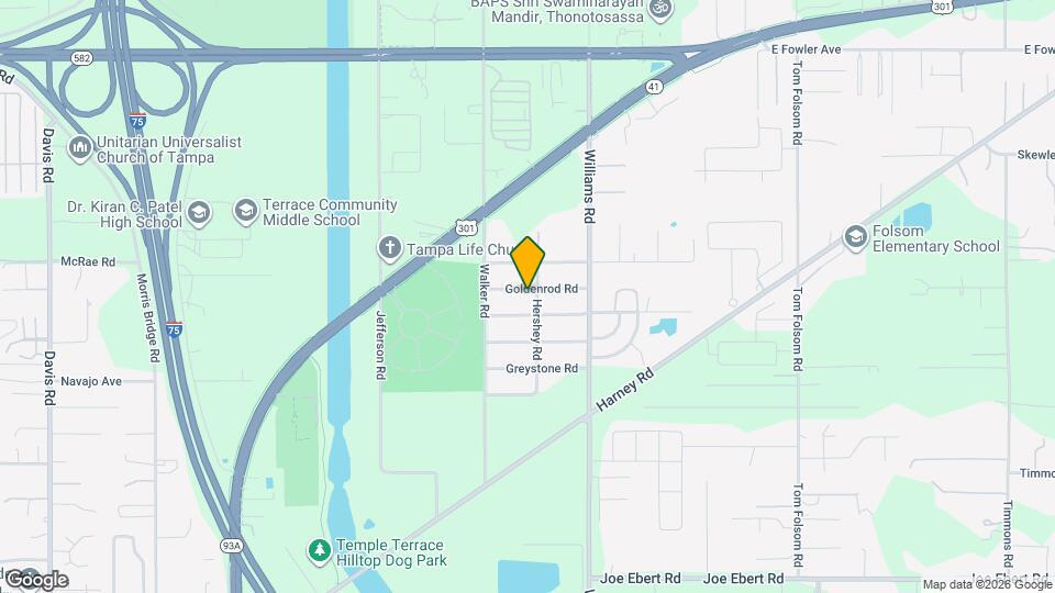 9321 Goldenrod Rd Map and Location Details