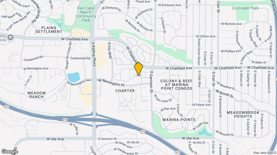 8345 S Garland Cir Map and Location Details