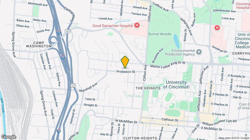 372 Probasco St, Unit House Map and Location Details