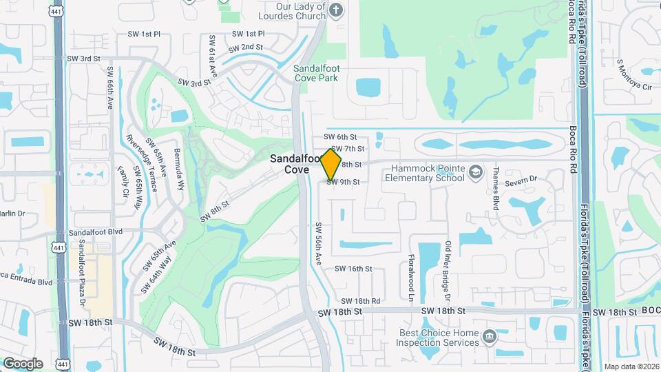 22731 SW 55th Way Map and Location Details