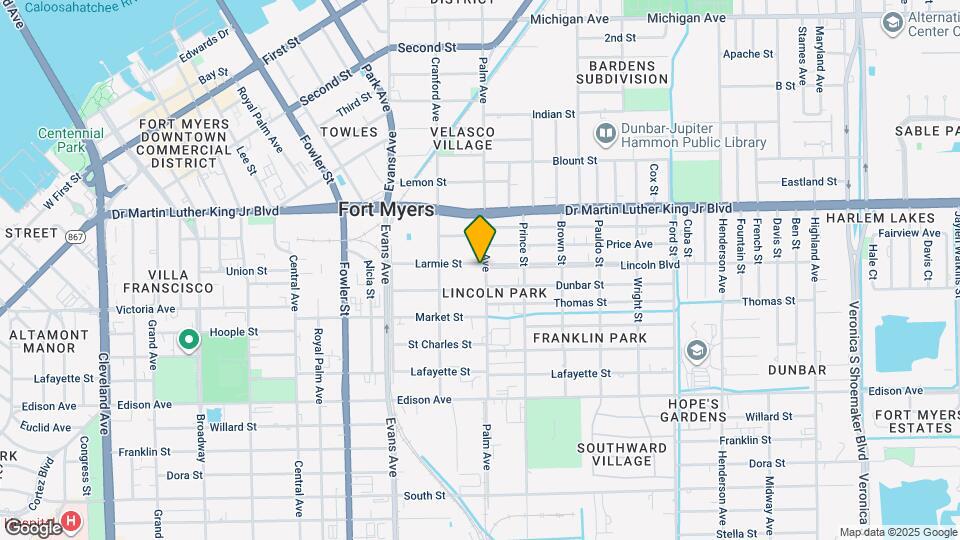 2110 Palm Ave Map and Location Details