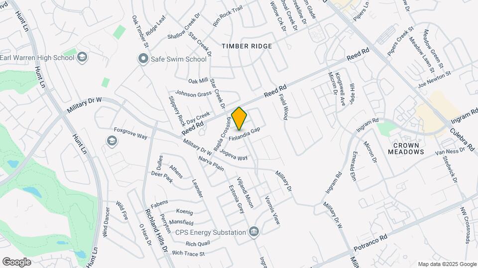 8711 Finlandia Gap Map and Location Details