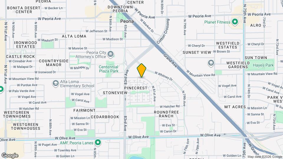 8214 W Purdue Ave Map and Location Details