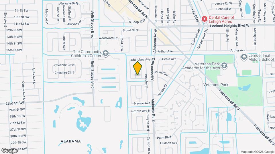 1152 Cherokee Ave Map and Location Details