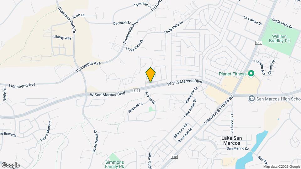 2010 W San Marcos Blvd Map and Location Details