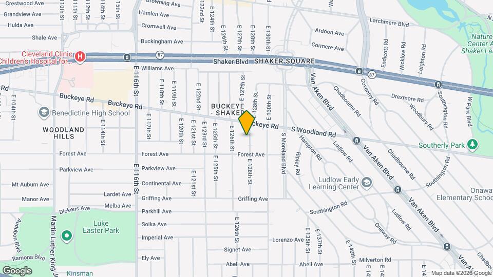 2936 E 128th St Map and Location Details