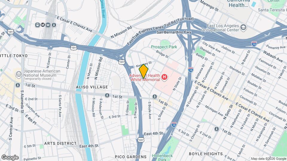 1512 Pennsylvania Ave Map and Location Details