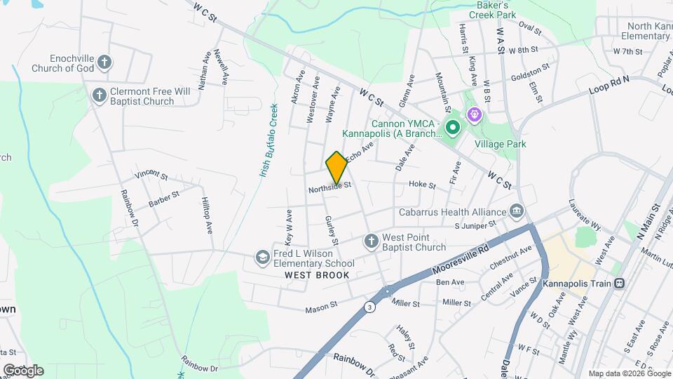 1105 Northside St Mapa y Detalles de la Ubicación