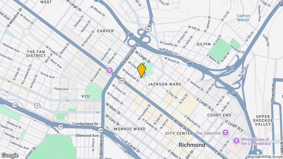 405 N Madison St Map and Location Details