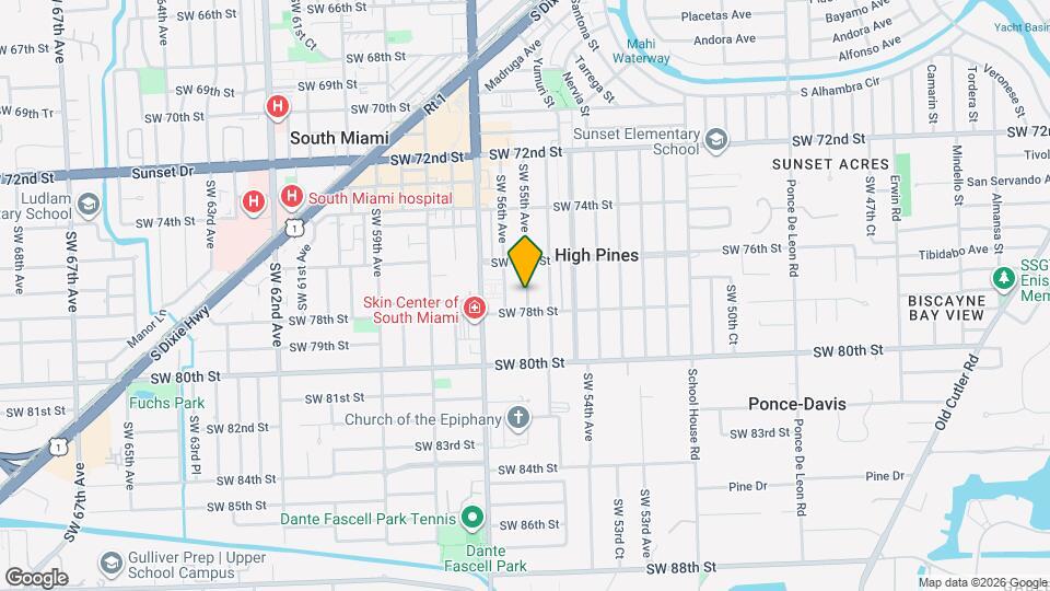 7734 SW 55th Ave Map and Location Details