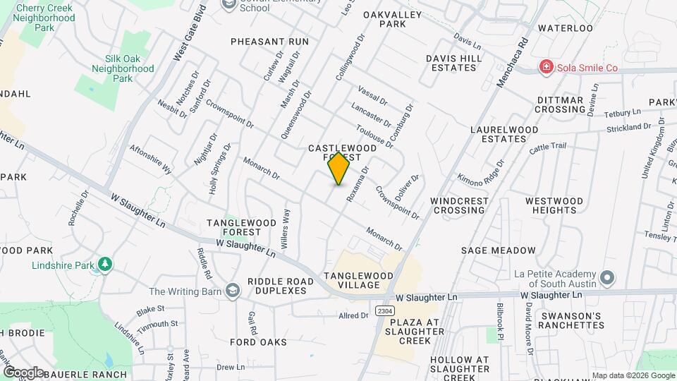 9503 Castlewood Dr Map and Location Details