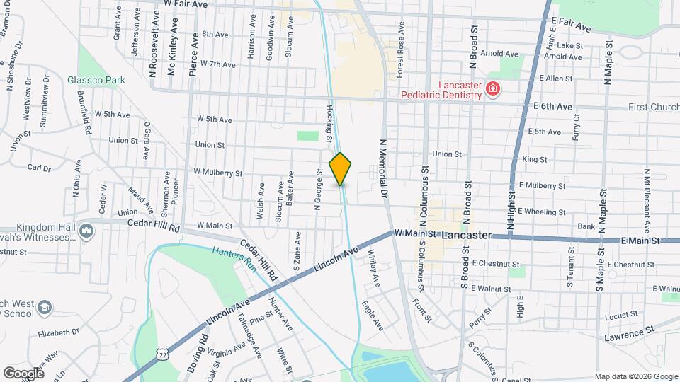 403 1/2 W Wheeling St Map and Location Details