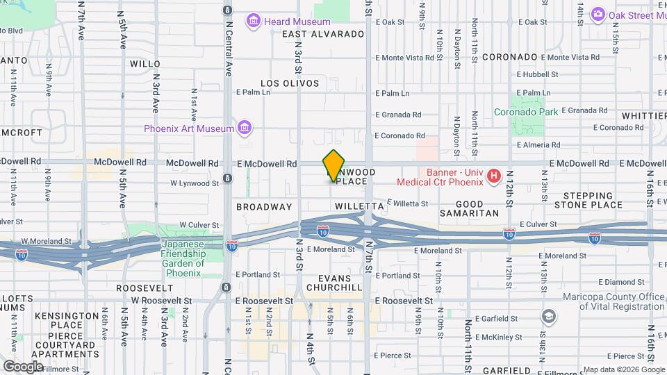 1411 N 5th St Map and Location Details