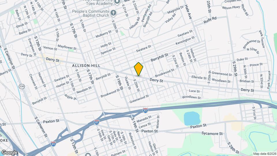 2023 Derry St, Unit Apt 2 Mapa y Detalles de la Ubicación