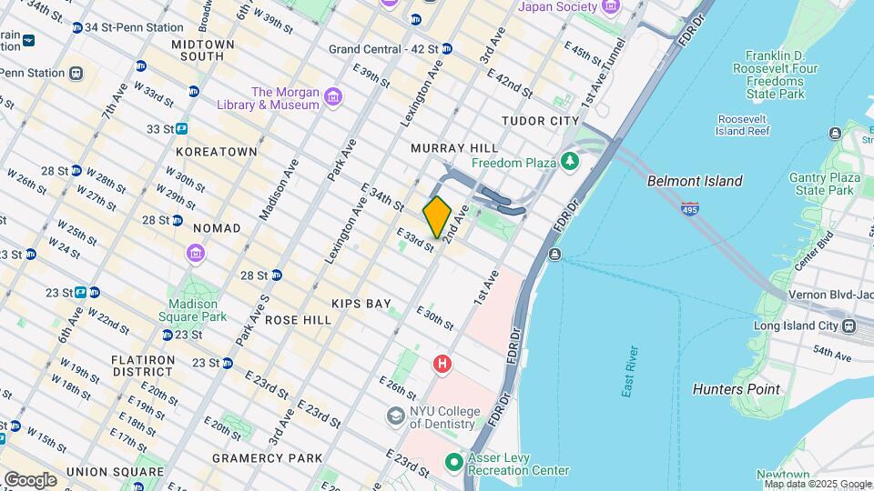 605 Second Ave Mapa y Detalles de la Ubicación