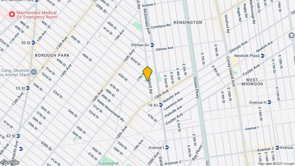 630 Dahill Rd Map and Location Details