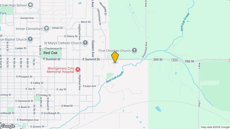 Woodland Park - Red Oak Map and Location Details