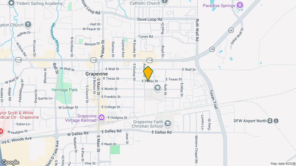 610 E Texas St Map and Location Details