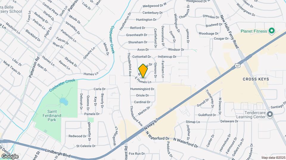 2205 Montagne Dr Map and Location Details