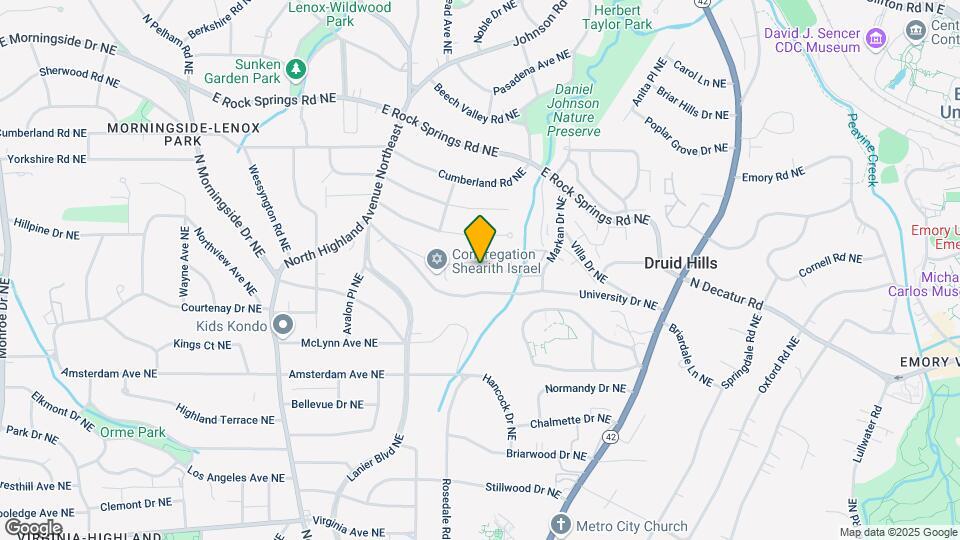 1243 Spring Valley Ln NE Mapa y Detalles de la Ubicación