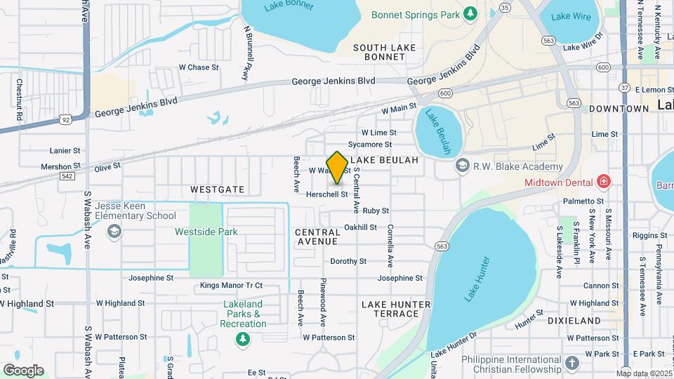 1231 Herschell St Mapa y Detalles de la Ubicación