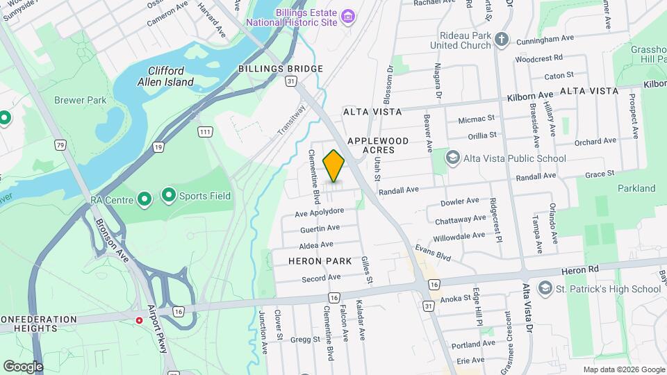 1157-1161 Rockingham Av Map and Location Details