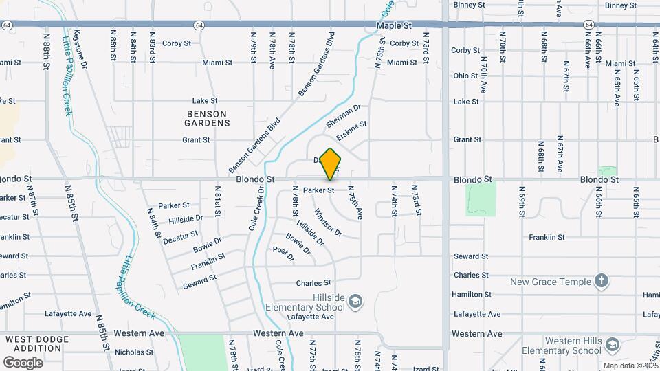 7602 Parker St Map and Location Details